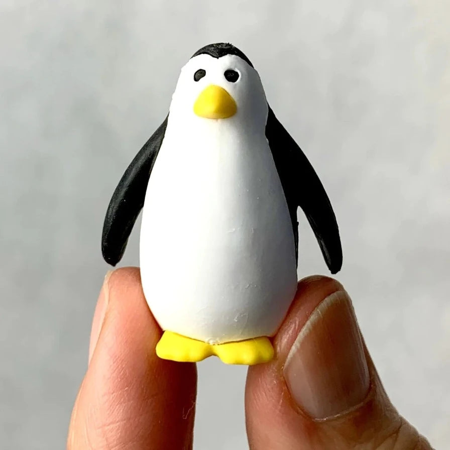 tiny penguin eraser