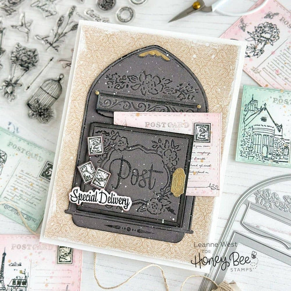 Vintage Mailbox A2 Card Die Set