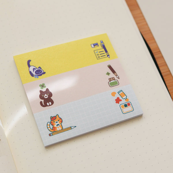 Stationery Cats Sticky Notes