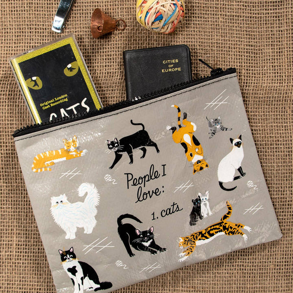 People I Love: Cats Zipper Pouch