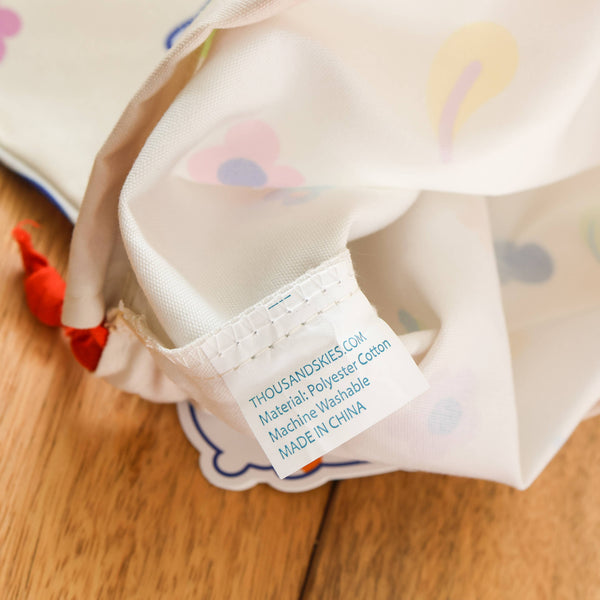 Floral Calico Drawstring Pouch Bag