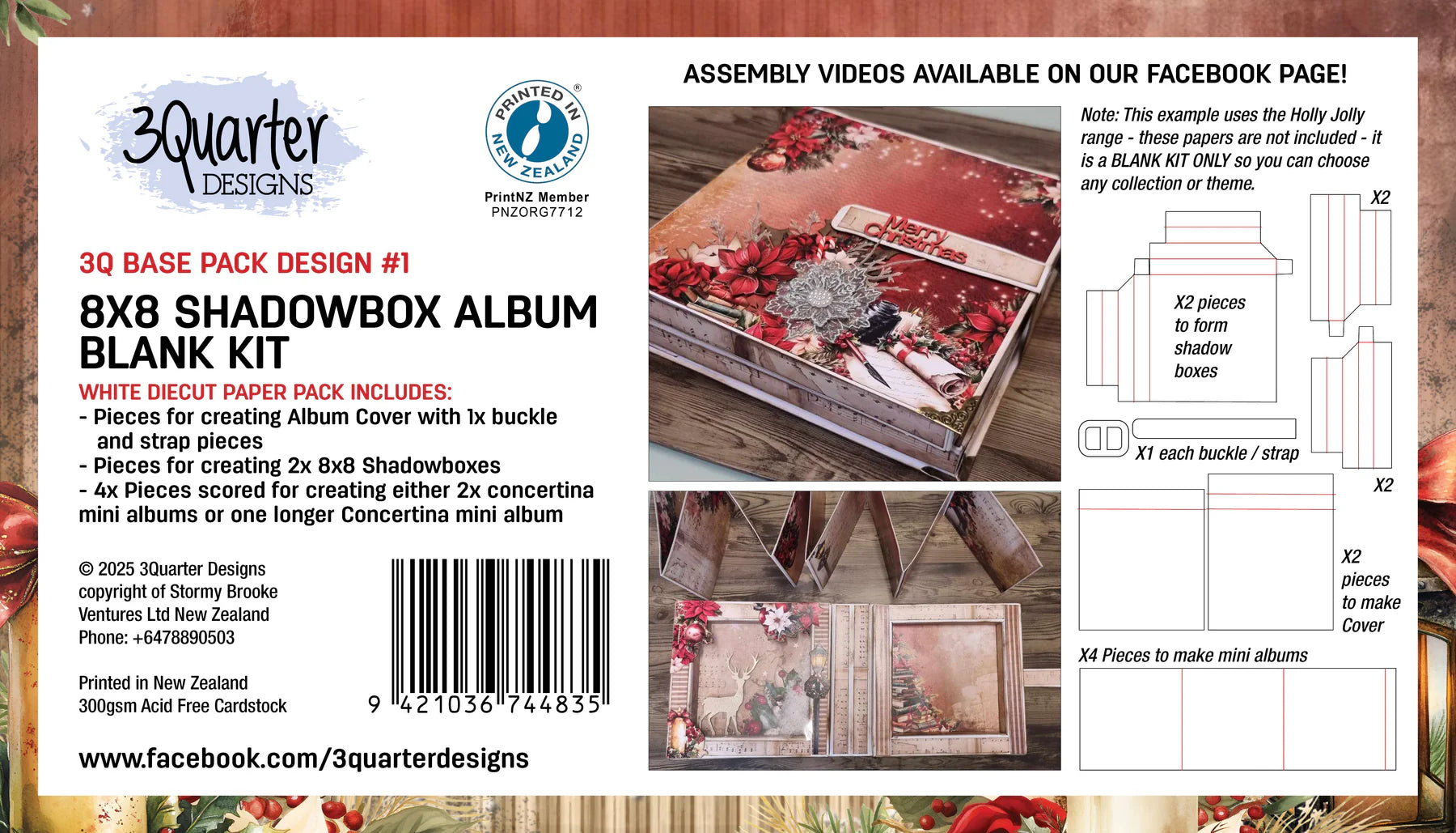 Shadowbox Album Blank Kit