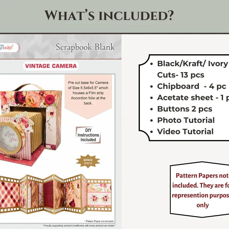 Vintage Camera Album Blank