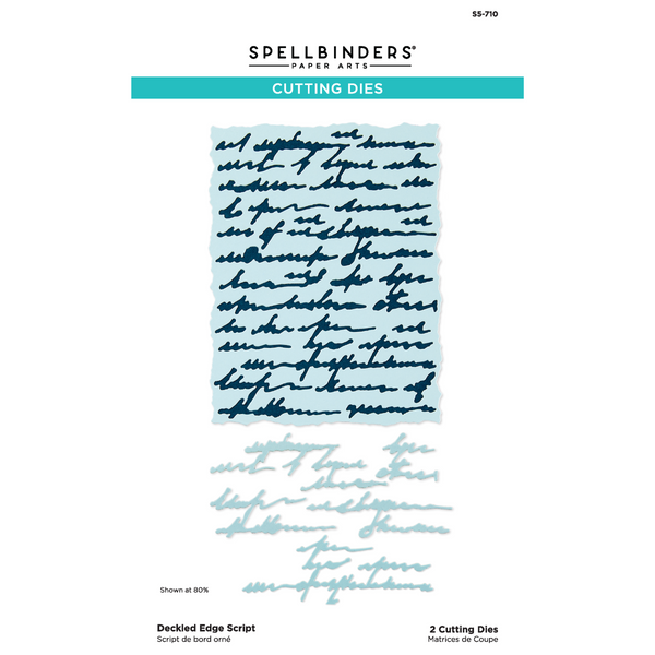 Deckled Edge Script Die Set
