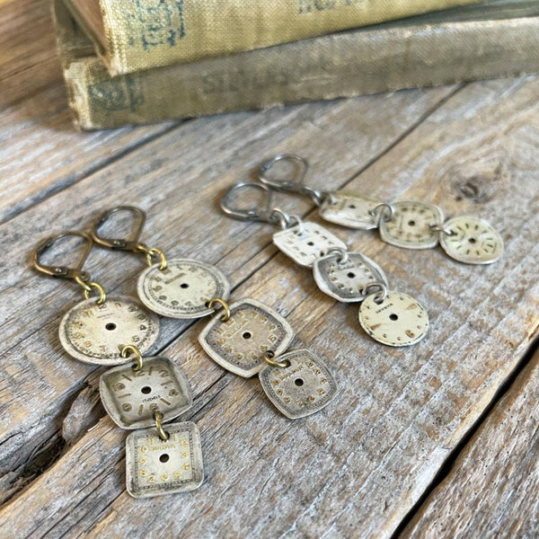 Limited Time Vintage Watch Dial Earrings
