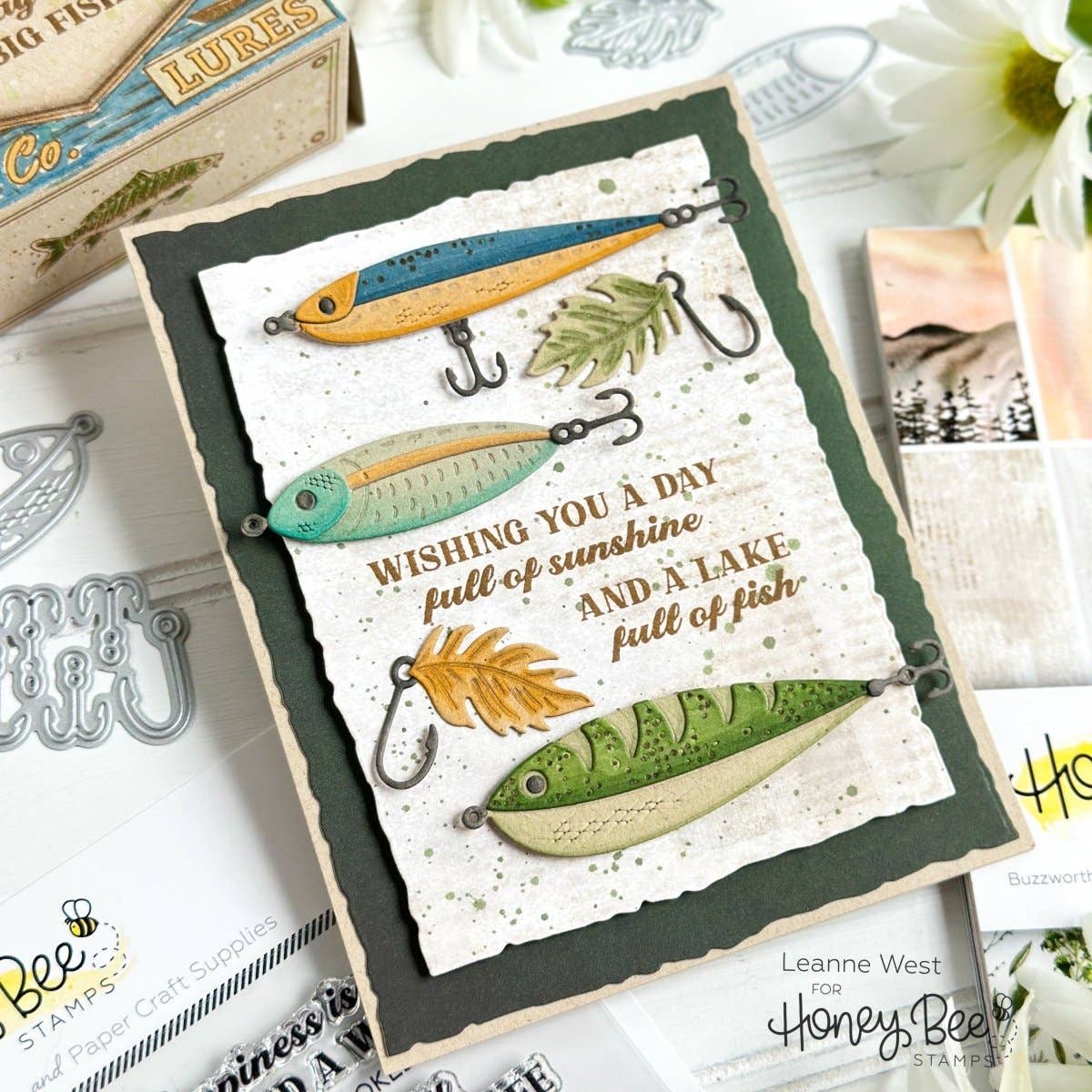 Hooked on You Sentiments Stamp/Die Set