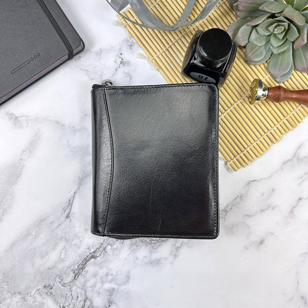 Leather Zippered 12-Pen Case