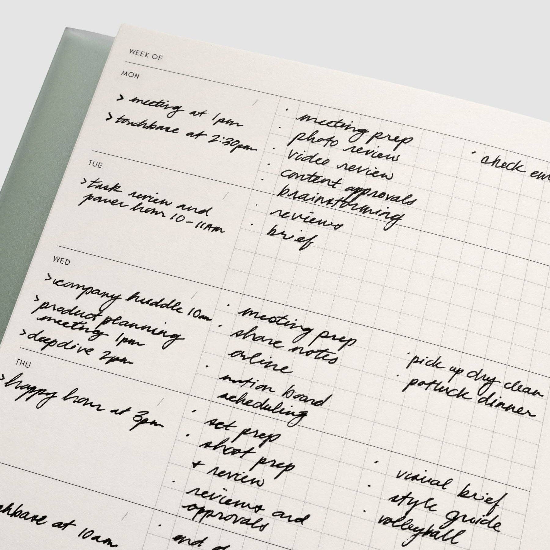 {coming soon!} Weekly Graph Perfect Bound A5 Notebook