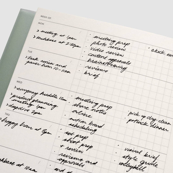 {coming soon!} Weekly Graph Perfect Bound A5 Notebook
