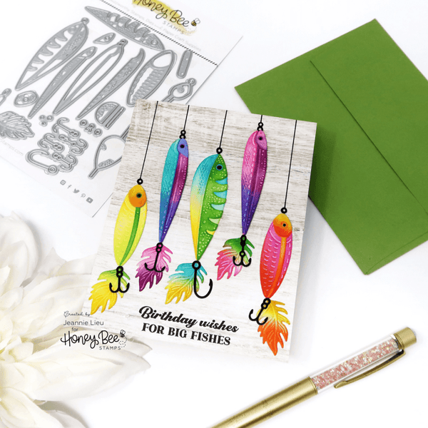 Hooked on You Sentiments Stamp/Die Set