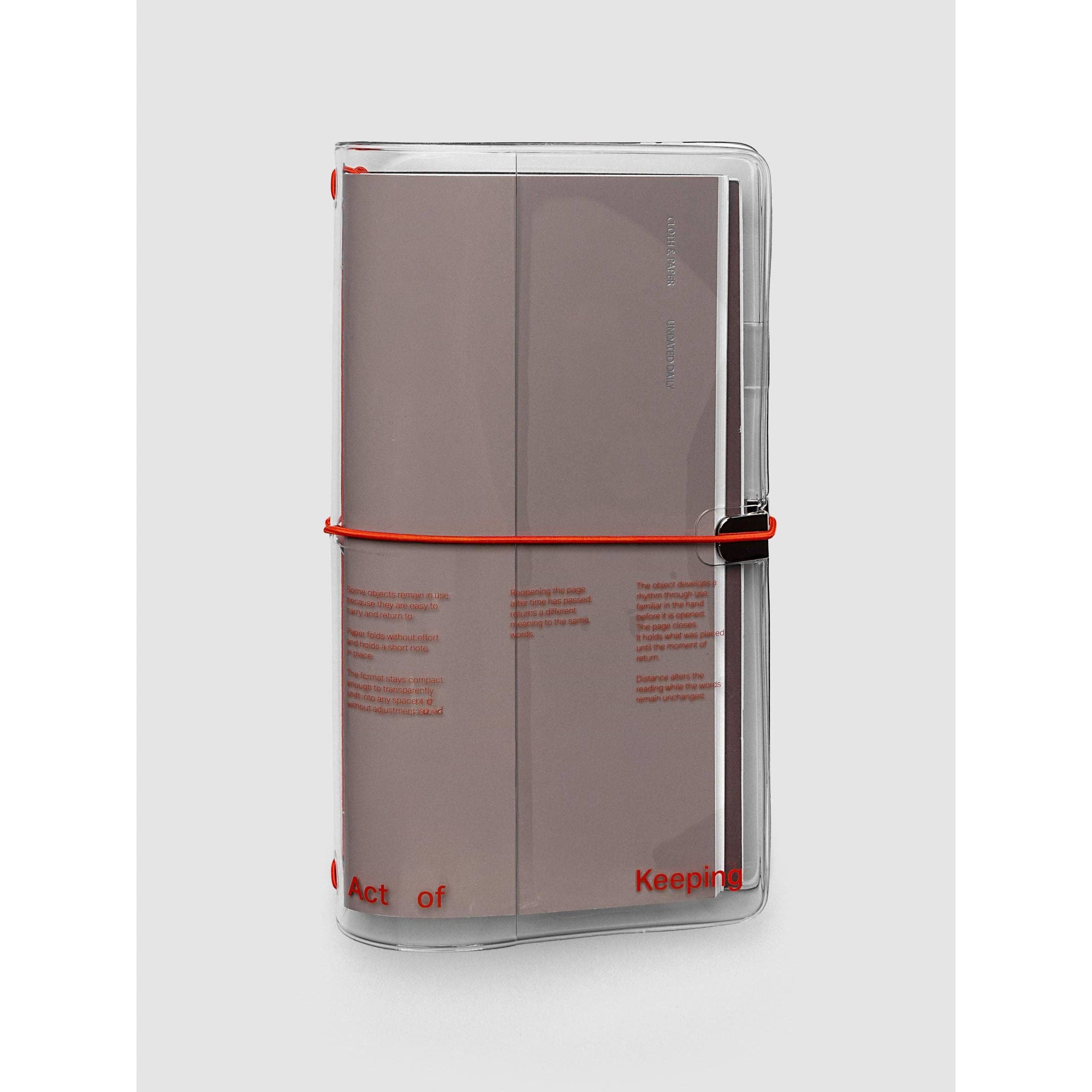 {coming soon!} Act of Keeping Clear Vinyl Travel Notebook Cover