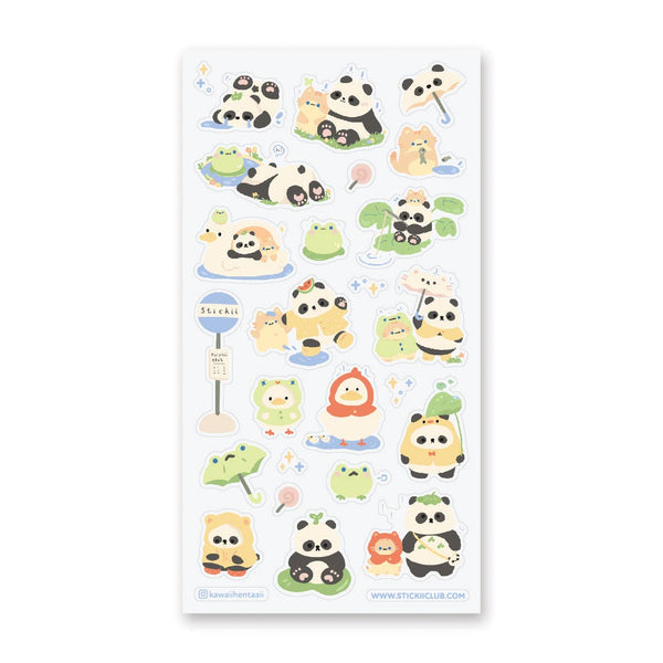 Puddles of Fun Sticker Sheet | @kawaiihentaaii