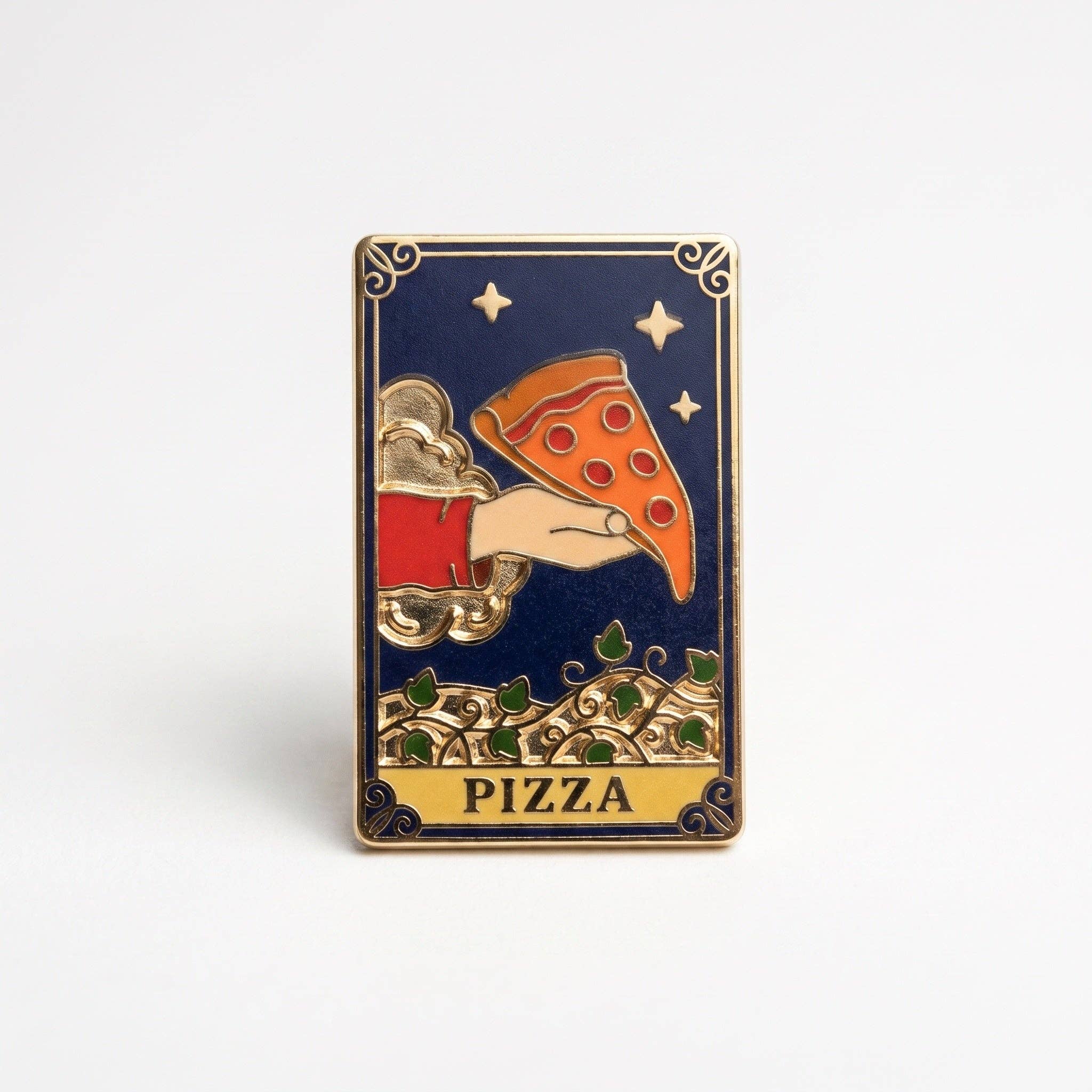 Pizza Tarot Card Pin