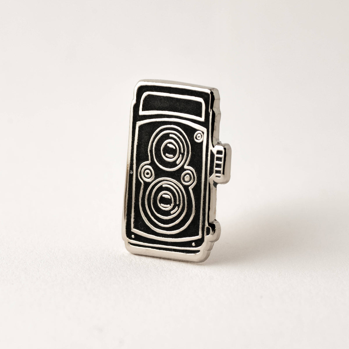 Vintage Twin Lens Reflex Camera Enamel Pin
