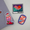 Cowboy Cat Chenille Woven Sticker Patch
