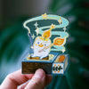 Marshmallow Candle Transparent Vinyl Sticker