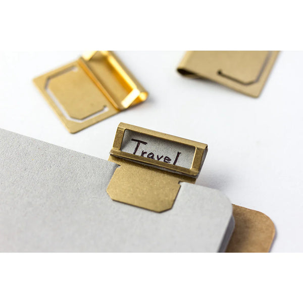 Traveler’s Company Brass Index Clips {pack of 6}