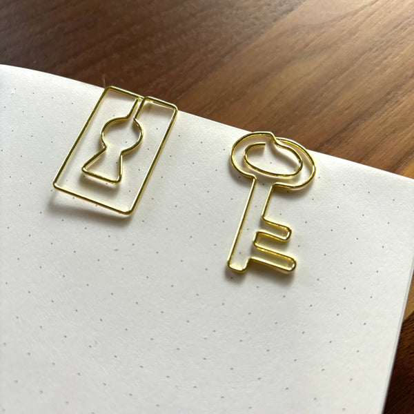 Lock & Key Paper Clips