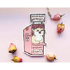 Marcie the Cat's Hissing Booth Clear Vinyl Sticker