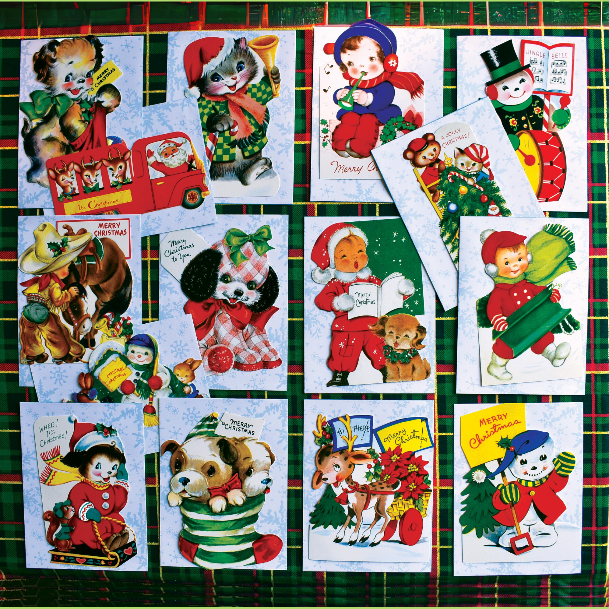 Christmas Cheer Die Cut Greeting Card Packet