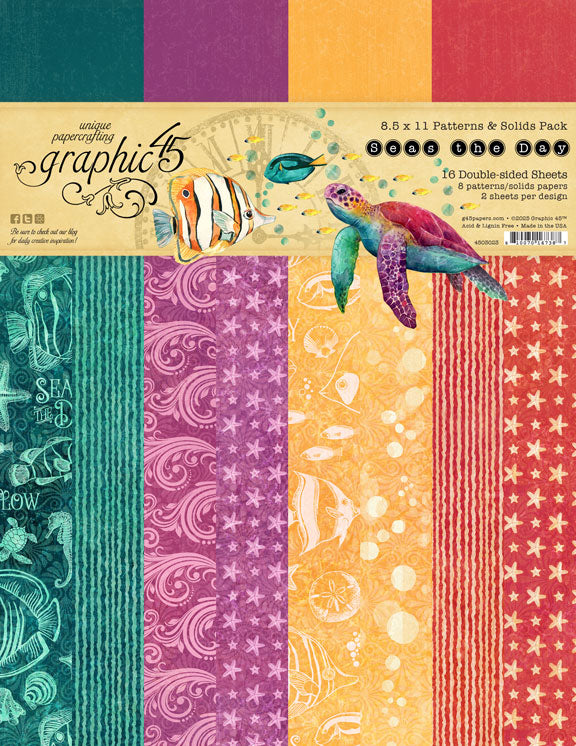 {coming soon!} Seas the Day 8.5 x 11 Patterns & Solids Pack