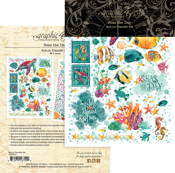 {coming soon!} Seas the Day Rub-On Transfers