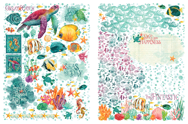 {coming soon!} Seas the Day Rub-On Transfers