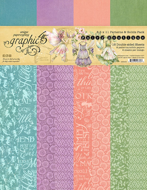 {coming soon!} Fairy Boutique 8.5 x 11 Patterns & Solids Pack