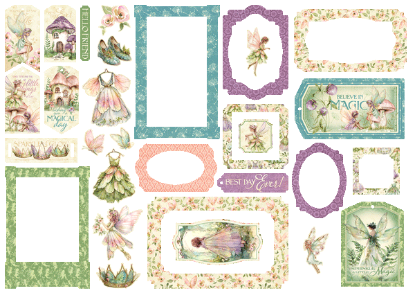 Fairy Boutique Chipboard Pieces: Tags & Frames