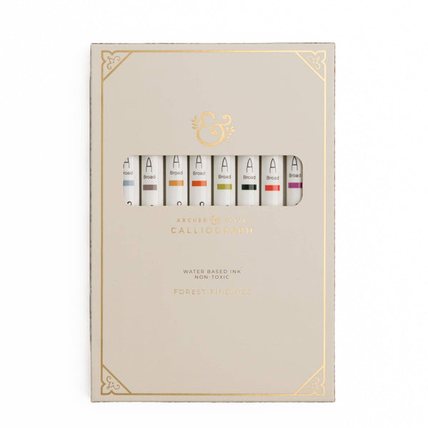 Forest Findings Calliograph Dual-Tipped Brush Pens | Set of 10