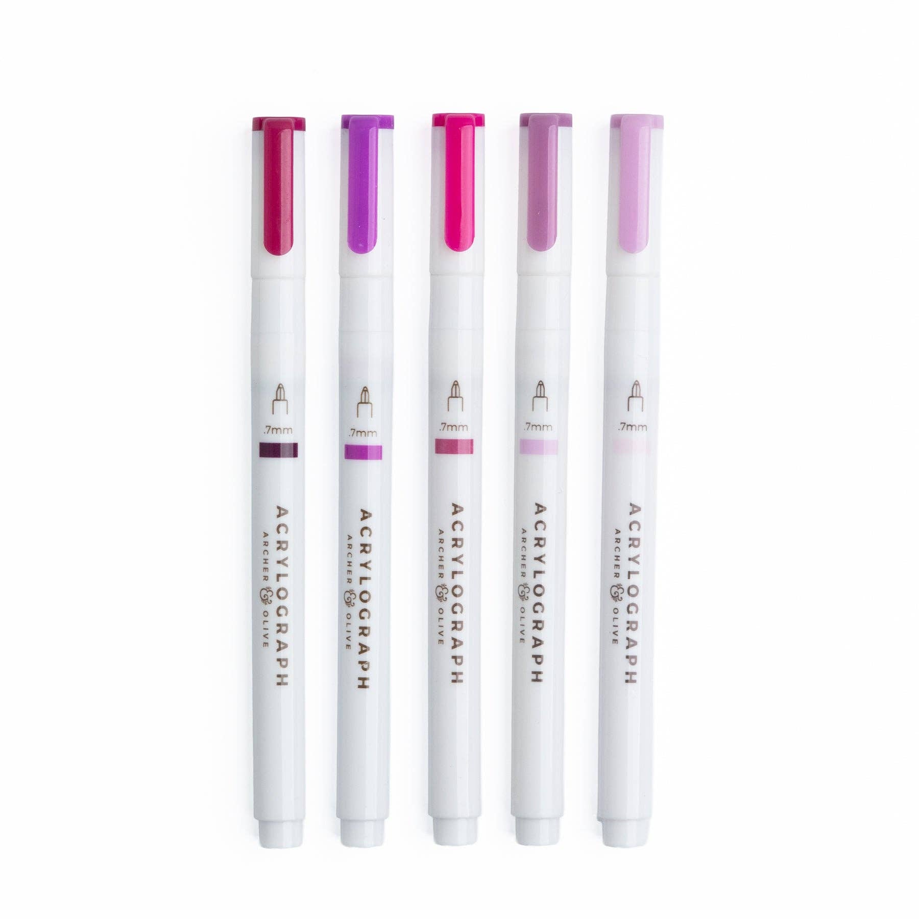 Fuchsia Hues Pen Sets | Acryolgraphs or Calliographs