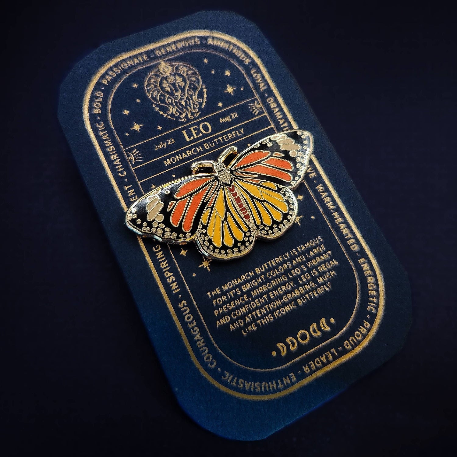 Zodiac Butterfly and Moth Enamel Pin Collection