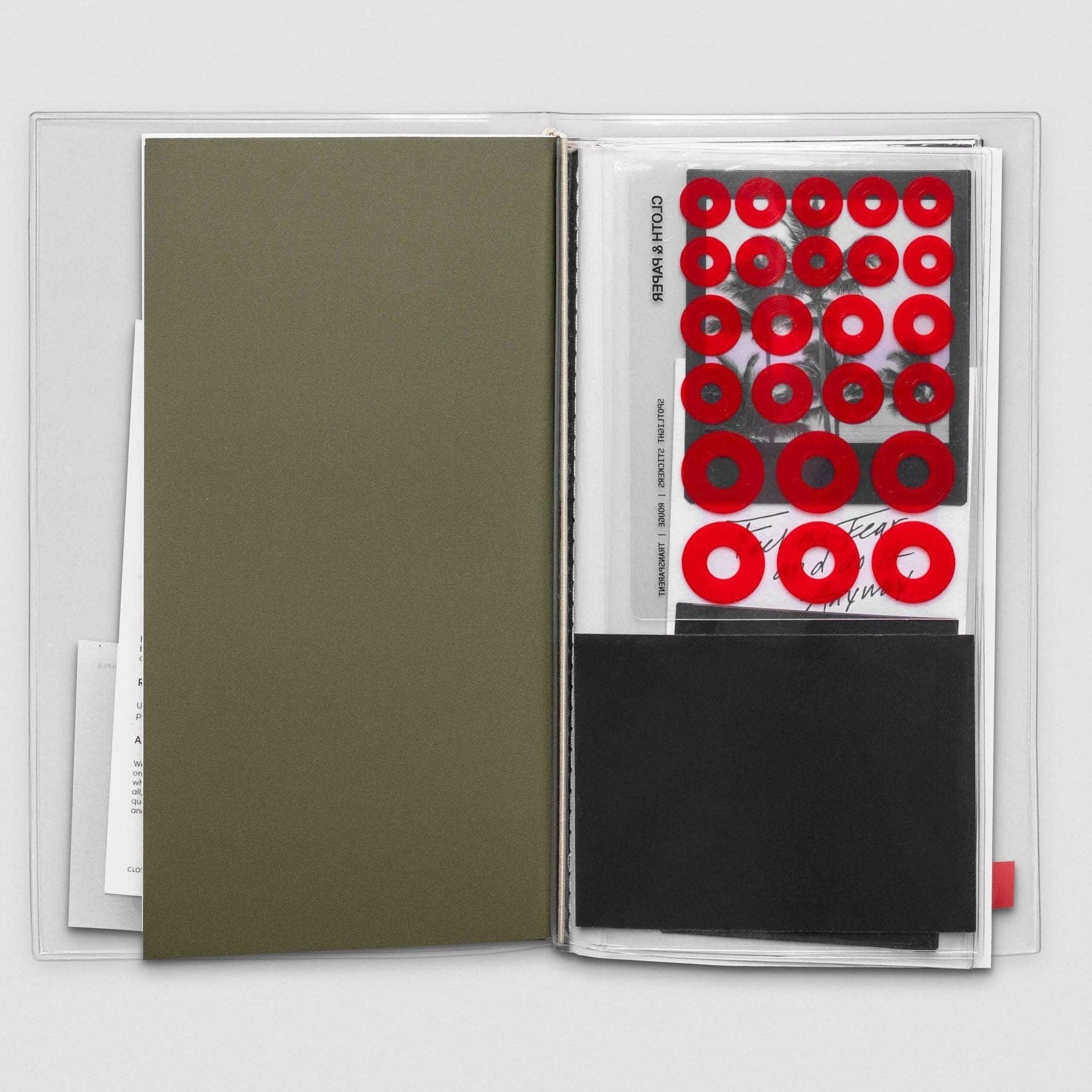 Document Pocket for A5 Slim Travel Notebook