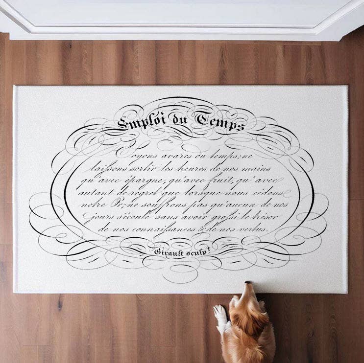 Spencerian Script | 24x36 Screen-Printed Canvas