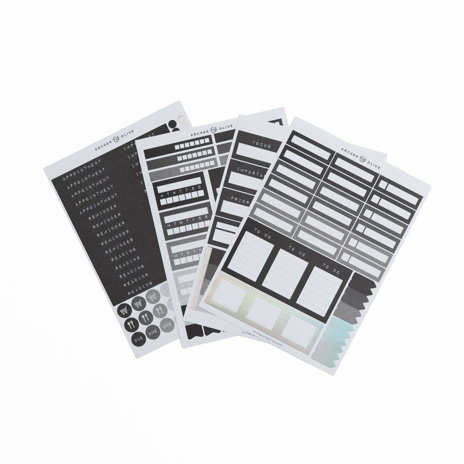 Ink & Type Planner Sticker Set
