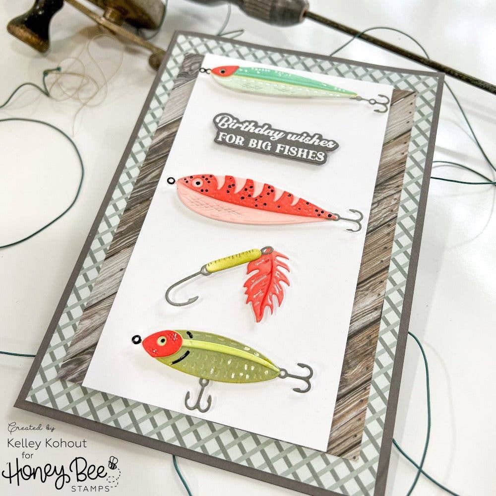 Fishing Lures Lovely Layers Die Set