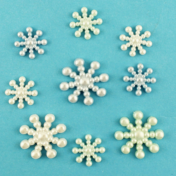Pearl Flakes Button Embellishments
