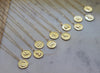 Gold Zodiac Necklace Coin Disk