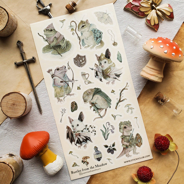 Warrior Critters Sticker Sheet | @joanneehawthorn