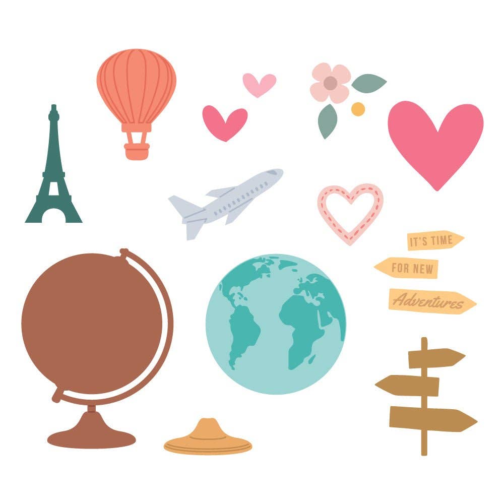 Globe & Travel Lovely Layers Stand-Alone Die Set {Retired}