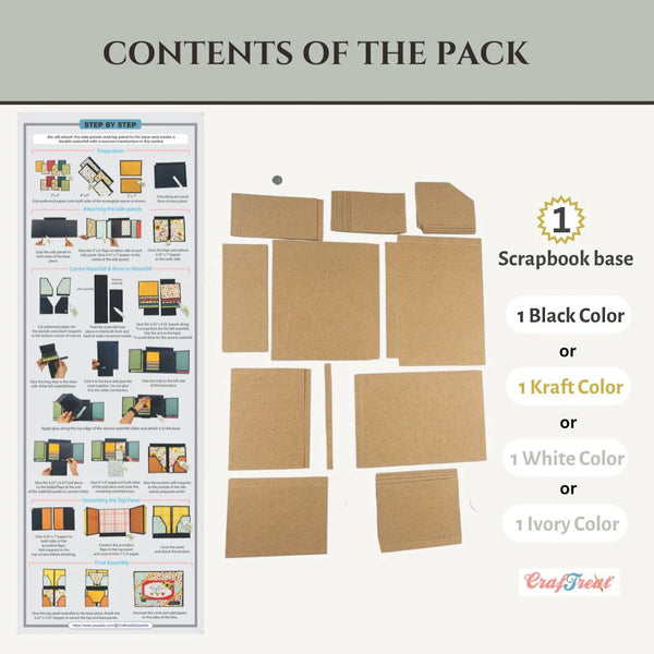 LapBook Folio Blank Precut Album Base in Kraft