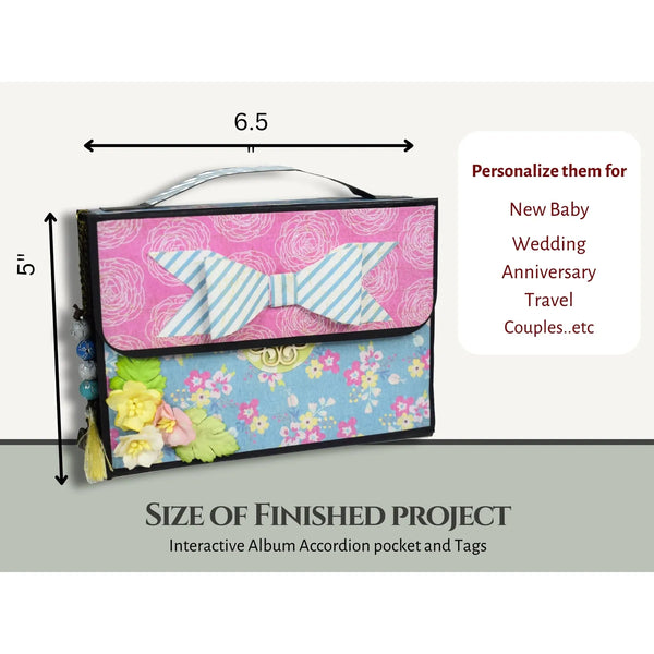 Accordion Inserts Handbag Craft Blanks | Black & Kraft