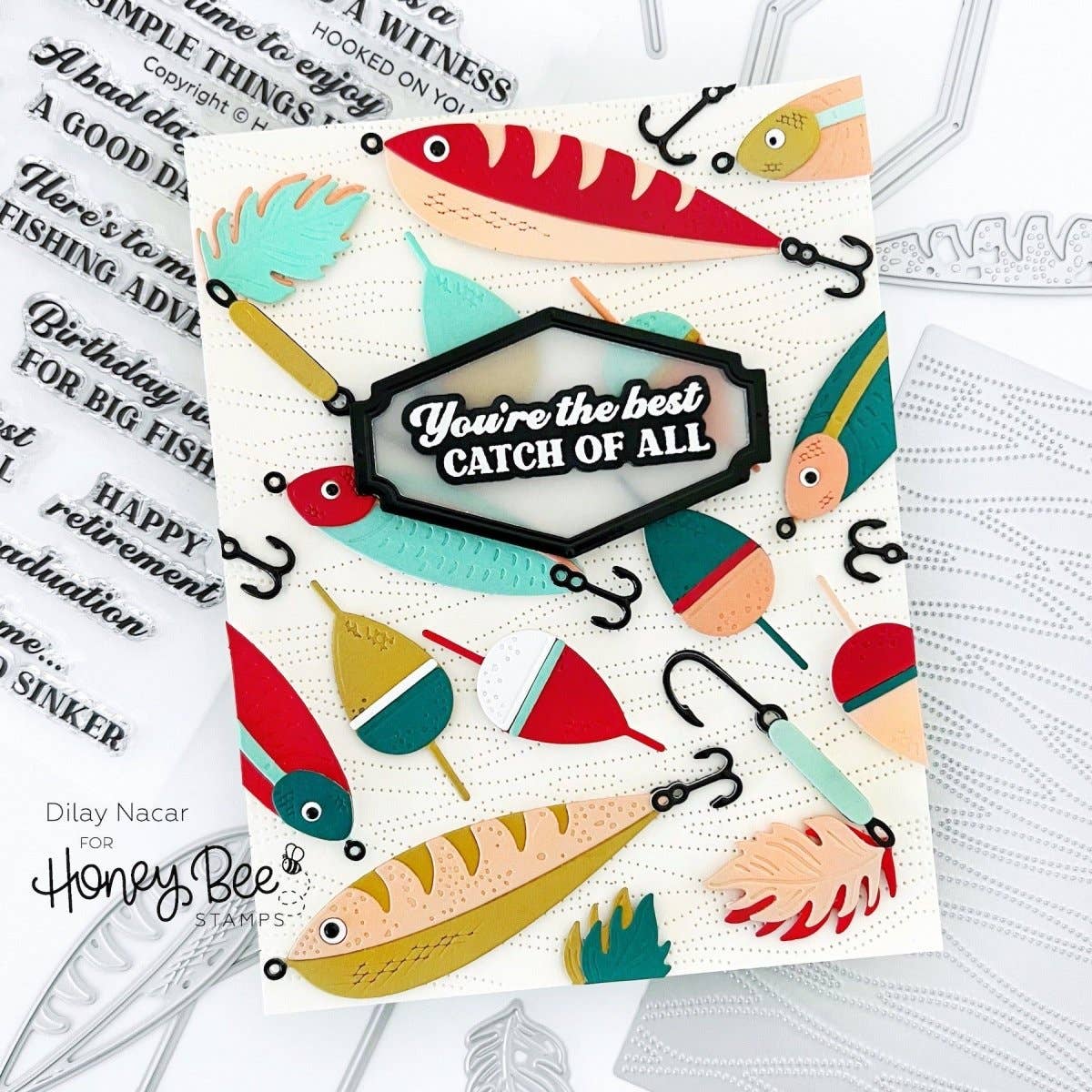 Hooked on You Sentiments Stamp/Die Set
