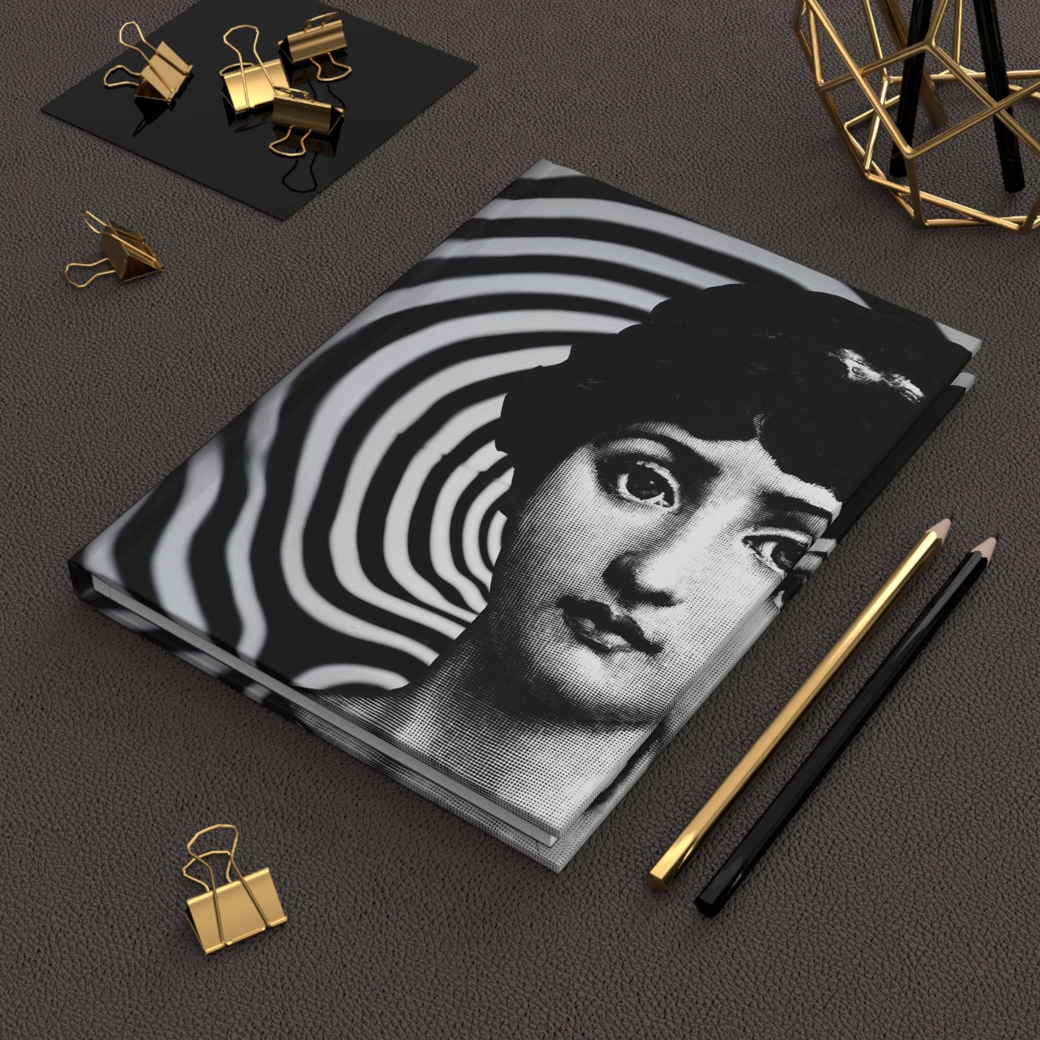 Hypnotic Lina Collage Matte Hardcover Journal