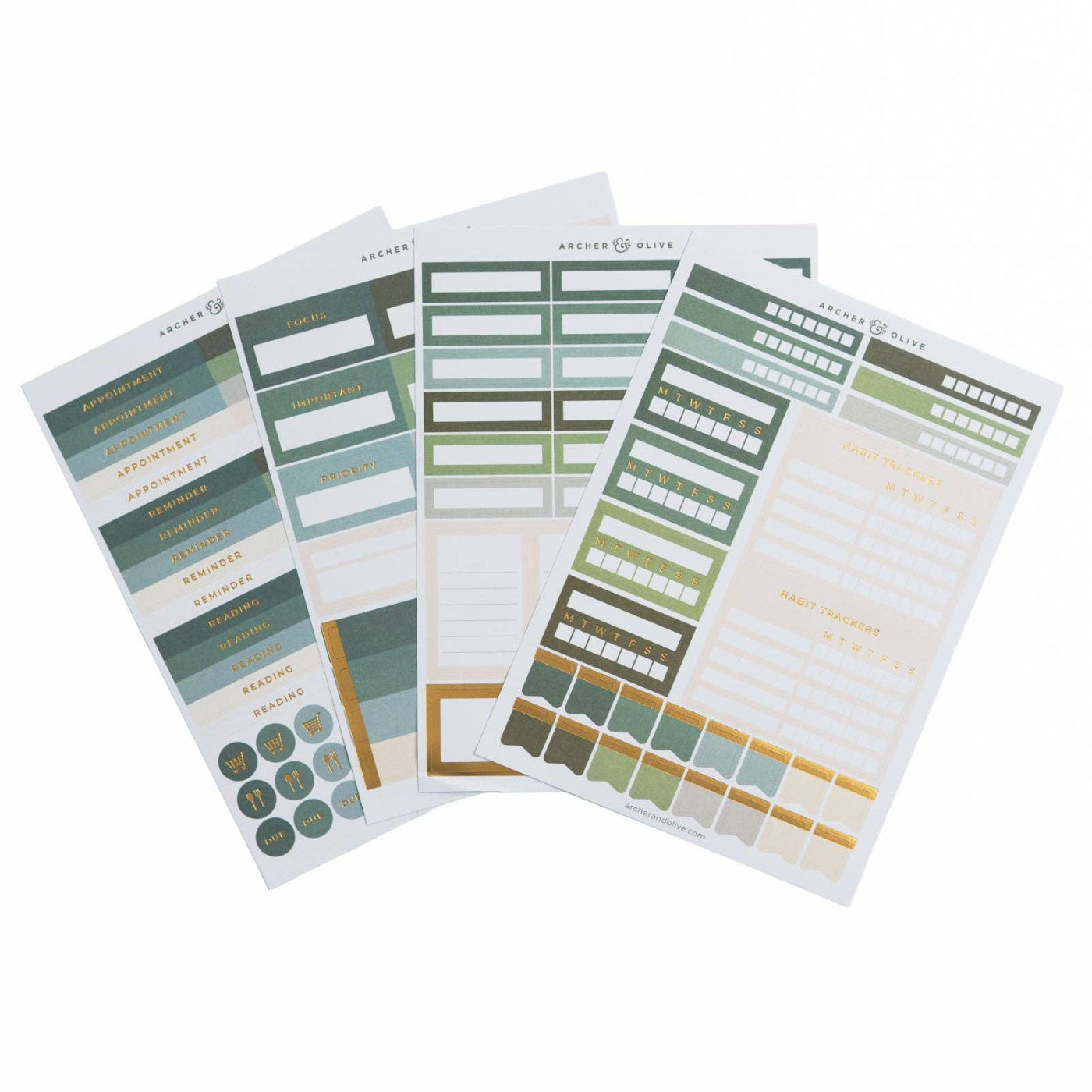 Soft Nature Planning Sticker Set
