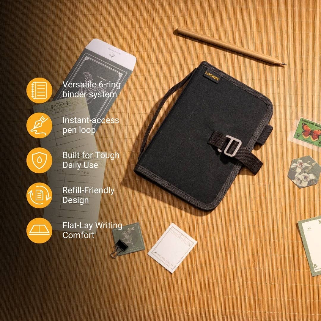 Field Binder A6 6-Ring Travel Journal