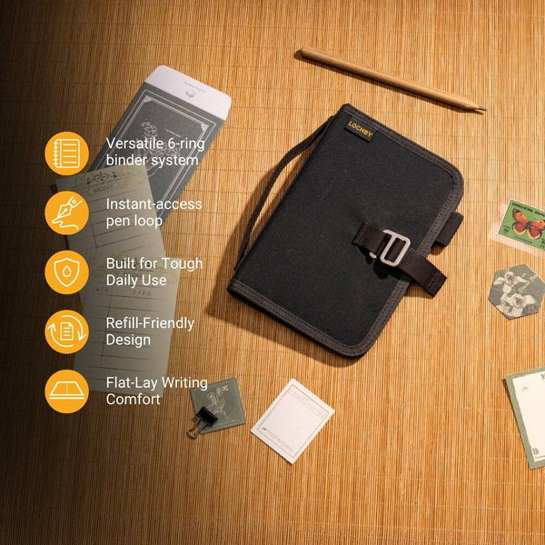 Field Binder A6 6-Ring Travel Journal