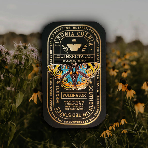 {coming soon!} Buckeye Butterfly Educational Insect Enamel Pin