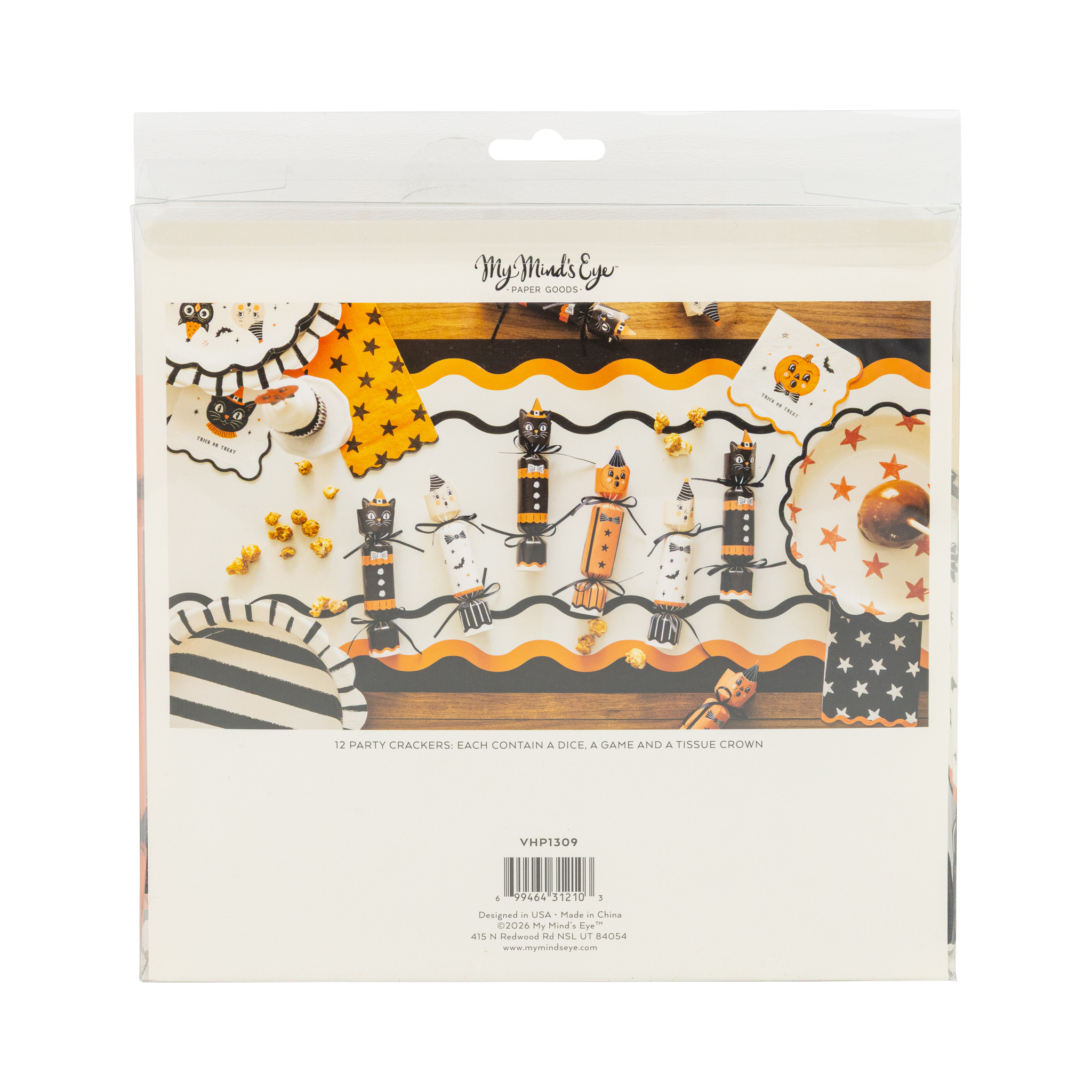 Vintage Halloween Characters Party Crackers