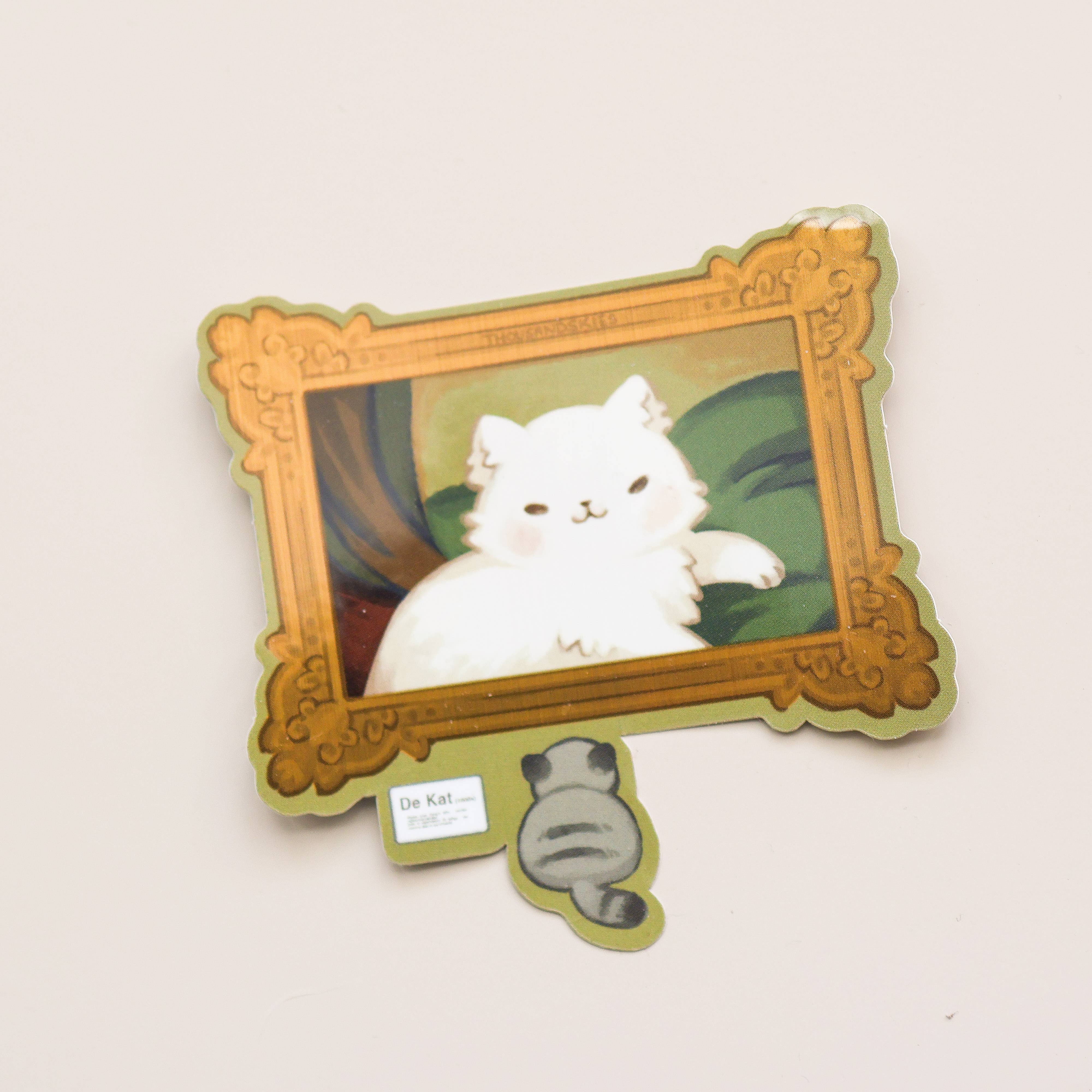 Meowster Piece Holographic Vinyl Sticker